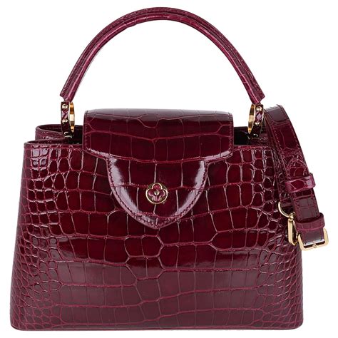 louis vuitton crocodile capucines bag|louis vuitton alligator handbags.